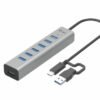 I-TEC USB-C Charging Metal HUB 7 Port without power adapter