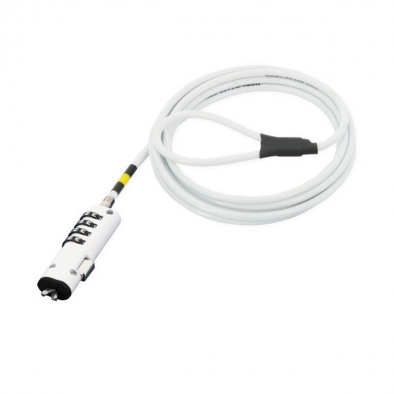 MCL-SAMAR MCL Antivol type câble à encoche système à clef pour PC portable - 1,80m – Image 2