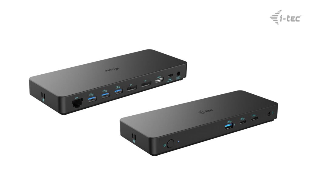 I-TEC USB-C Triple 4K Display Docking Station Gen2 2xDP 1xHDMI 1xGLAN 3xUSB 3.2 Gen1 1xUSB 3.2 Gen2 2xUSB-C Gen2 1xAudio/Mic PD100W – Image 2
