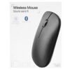 T'NB TNB Wireless Mac Mouse Dual Receiver Combine Elegance And Performance Smooth Sculpted And Metal Wheel Design
