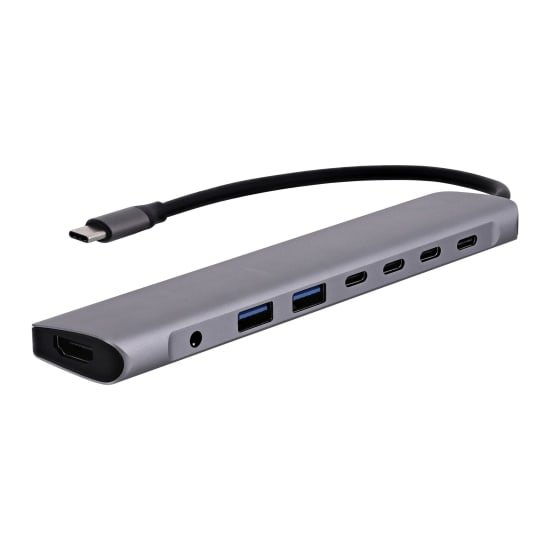 T'NB TNB Hub 4 Ports USB 2.0 Selfpowered Compatible Pc/Mac Aluminium Finish – Image 2