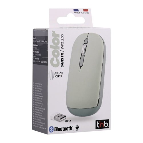 T'NB TNB COLOR - Souris sans fil double mode de connexion - vert – Image 2