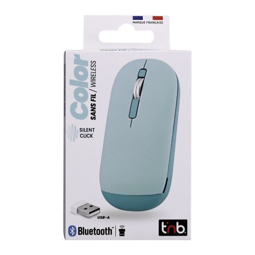 T'NB TNB COLOR - Souris sans fil double mode de connexion - bleu – Image 2