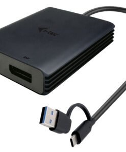 I-TEC USB-A/USB-C Dual 4K DP Video Adapter 2x 4K DP Display Adapter with DisplayLink Chip 6950