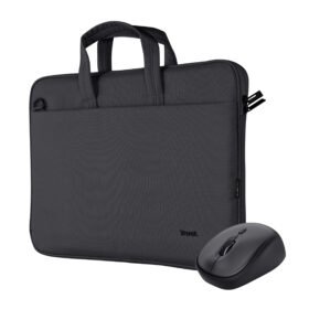 TRUST Bundle sacoche BOLOGNA 16p + souris sans fil YVI+ - Black