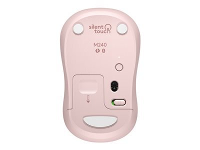 LOGITECH M240 Silent Mouse right and left-handed optical 3 buttons wireless Bluetooth rose – Image 3