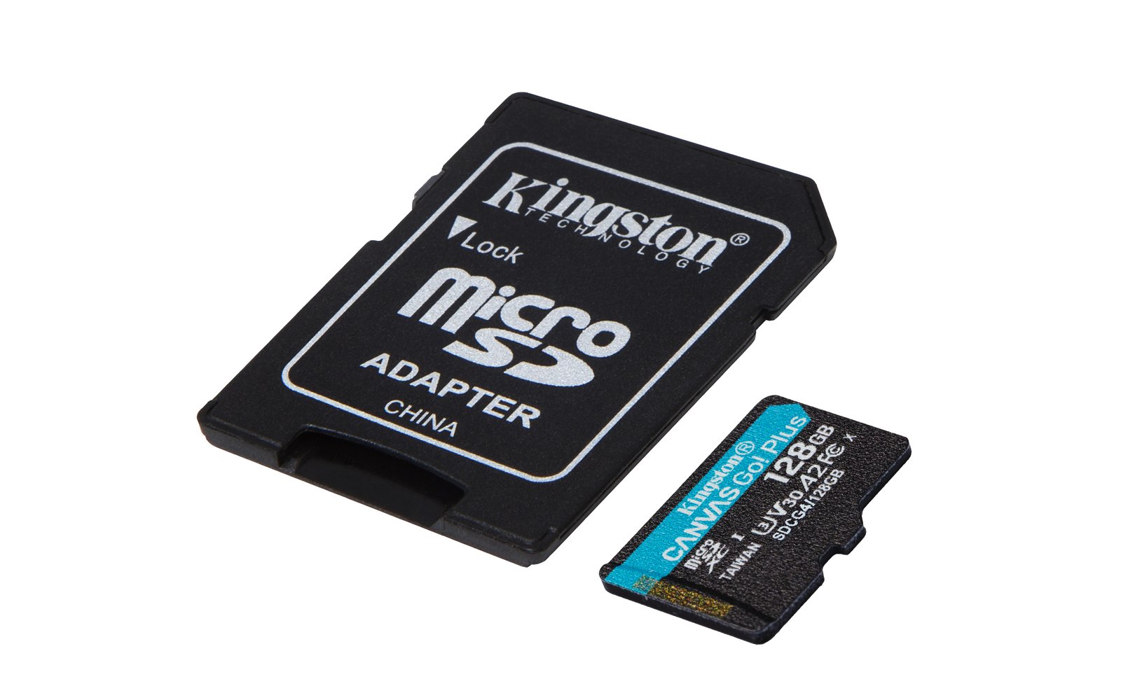 KINGSTON 128Go microSDXC Canvas Go Plus Gen4 200Mo/s A2 U3 V30 Card + Adapter – Image 3