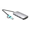I-TEC USB-C Metal Nano Dock 2xHDMI 1xVGA 1xSD Cardreader 1xmicroSD Cardreader 1xGLAN 3xUSB 2.0 1xUSB 3.2 1xUSB-C3.2Data 1xUSB-C PD