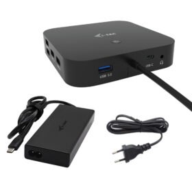 I-TEC USB-C HDMI Dual DP Docking Station with Power Delivery 100 W + i-tec Universal Charger 112 W