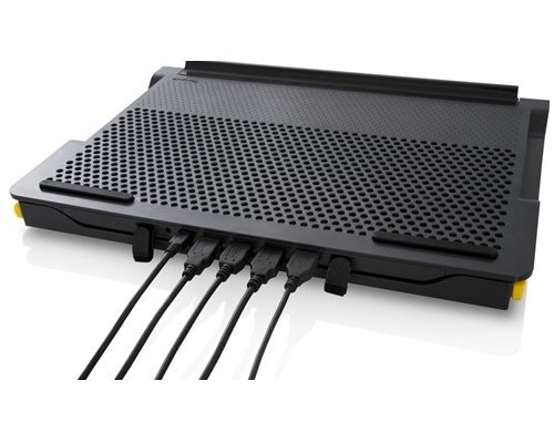 TARGUS Chill Mat - Support pour ordinateur portable - avec concentrateur USB 2.0 à 4 ports - noir, gris – Image 2
