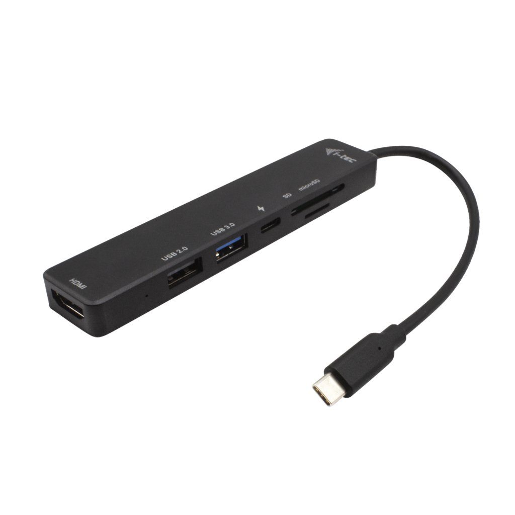 I-TEC USB-C Travel Easy Dock HDMI4K USB-C USB3.0 USB2.0 SD+microSD Card reader Power Delivery 60W 20cm USB-C Cable Sans Alimentation – Image 2
