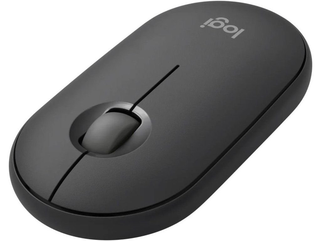 LOGITECH Pebble Mouse 2 M350s Mouse optical 3 buttons wireless Bluetooth 5.2 LE tonal graphite