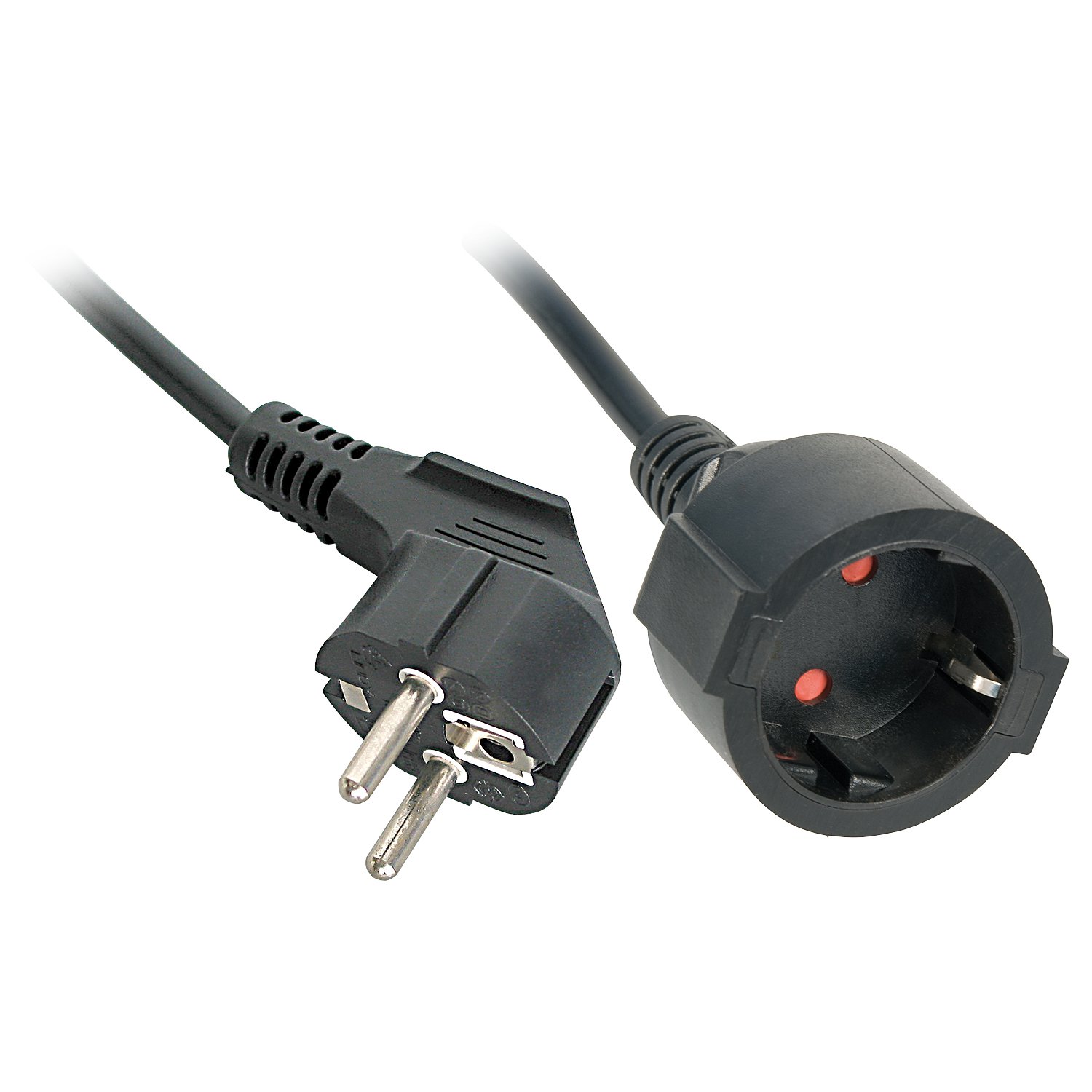 LINDY 5m Schuko Extension Cable Colour: Black