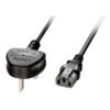 LINDY 2m IEC mains lead UK