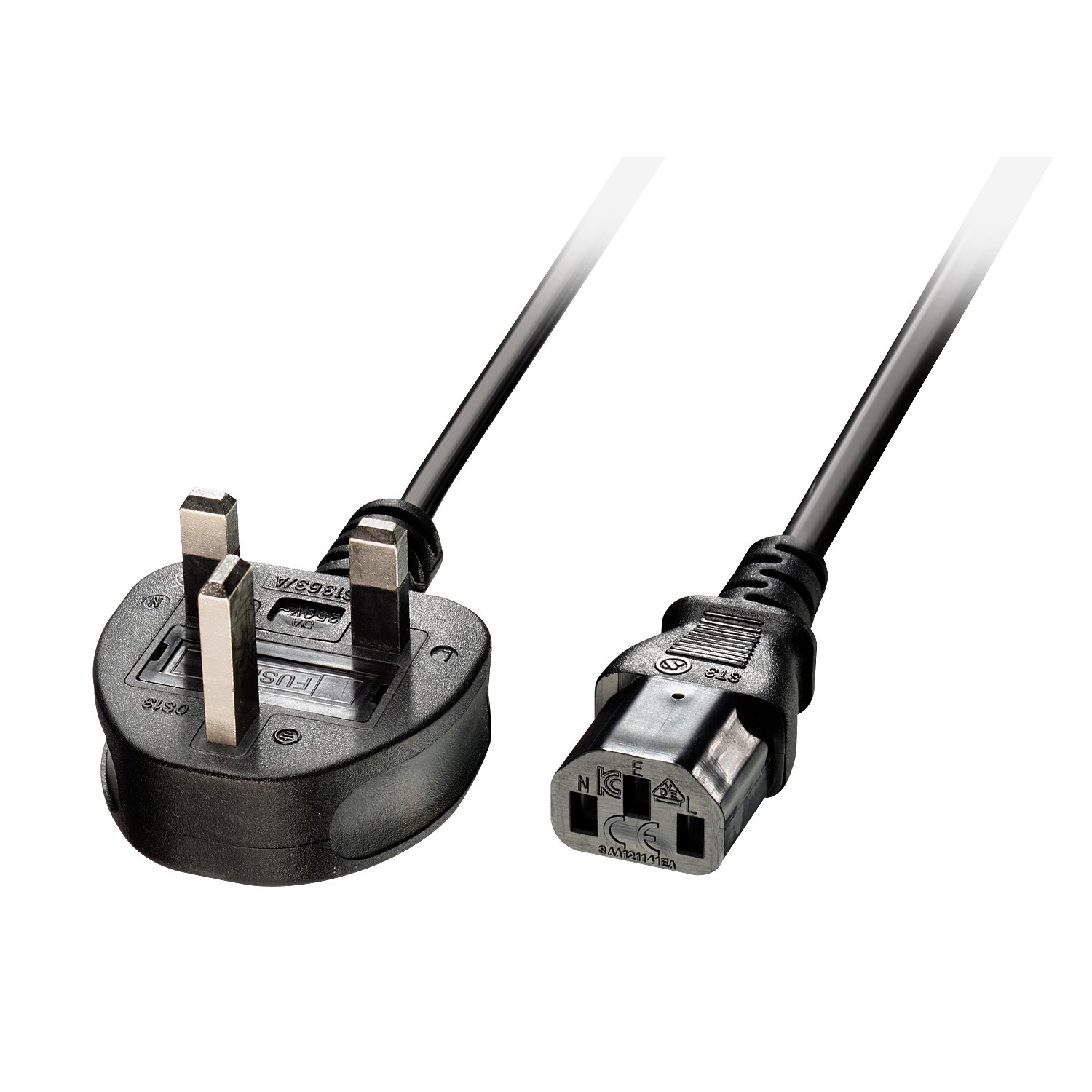 LINDY 2m IEC mains lead UK – Image 2