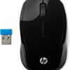HP INC. HP 200 - Souris Sans Fil 2.4 GHz - Optique - Noir