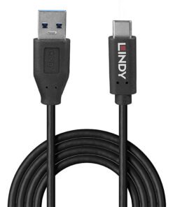 Alternative view of LINDY 0.5m USB 3.2 Type A to C Cable 10Gbps GRS