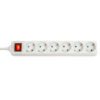 LINDY Mains 6 way gang socket with on/off switch