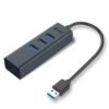 I-TEC USB 3.0 Metal 3-Port HUB with Gigabit Ethernet Adapter 1xUSB 3.0 to RJ-45 3xUSB 3.0 Port LED