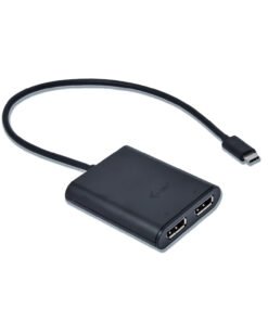 Alternative view of I-TEC USB C to Dual DisplayPort VideoAdapter 2xDisplayPort 4K Ultra HD compatible with Thunderbolt 3