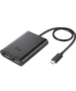 I-TEC USB C to Dual DisplayPort VideoAdapter 2xDisplayPort 4K Ultra HD compatible with Thunderbolt 3