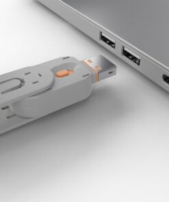LINDY Clé pour bloqueur de port USB type A orange – Image 3