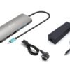 I-TEC USB-C Metal Nano Dock 2x HDMI 1x GLAN 2x USB 3.2 2x USB 2.0 1x USB-C 3.2 Gen.1 Data 1x USB-C 100W PD + Charger 100W
