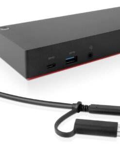 LENOVO ThinkPad Hybrid USB-C avec USB-A Dock - Station daccueil - USB-C - 2 x HDMI, 2 x DP - GigE - 135 Watt - ThinkRed
