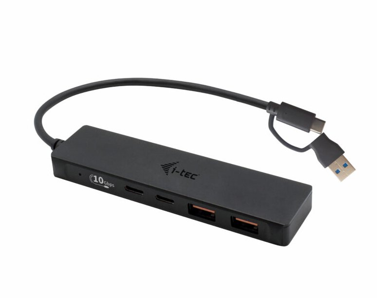 I-TEC USB-C Metal HUB 2xUSB 3.0 2xUSB-C 5Gbps without power adapter ideal for Notebook Ultrabook Tablet PC – Image 2