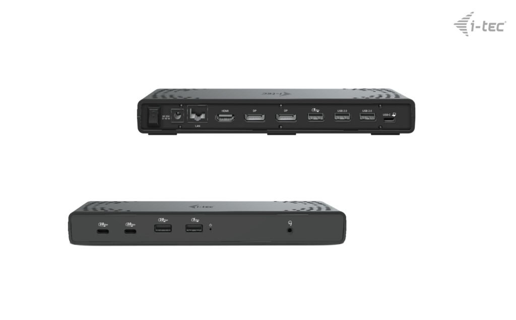 I-TEC USB-C Triple Display DS Gen2 2xDP 1xHDMI 1xGLAN 1xUSB 3.2 Gen2 2xUSB 3.2 Gen1 2xUSB-C Gen2 2xUSB 2.0 1xAudio/Mic PD100W – Image 2