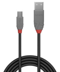 Alternative view of LINDY Câble USB 2.0 type A vers Mini-B Anthra Line 0.5m