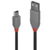 LINDY Câble USB 2.0 type A vers Mini-B Anthra Line 0.5m