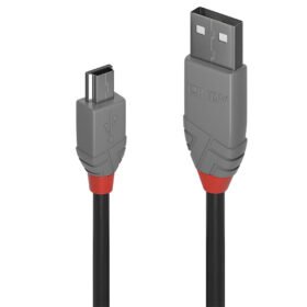 LINDY Câble USB 2.0 type A vers Mini-B Anthra Line 2m