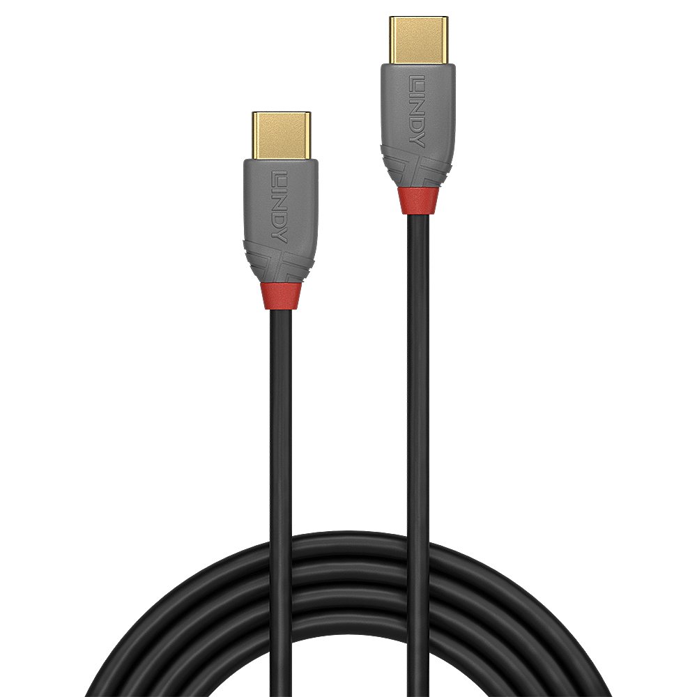 LINDY Câble USB 2.0 Type C Anthra Line 1m – Image 2