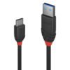 LINDY 0.5m USB 3.1 Type A to C Cable 3A Black Line