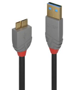 LINDY Câble USB 3.0 Type A vers Micro-B Anthra Line 1m