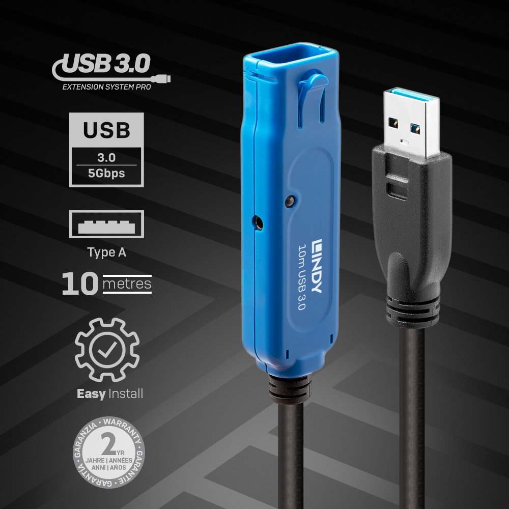 LINDY Rallonge active Pro USB 3.0 8m – Image 2