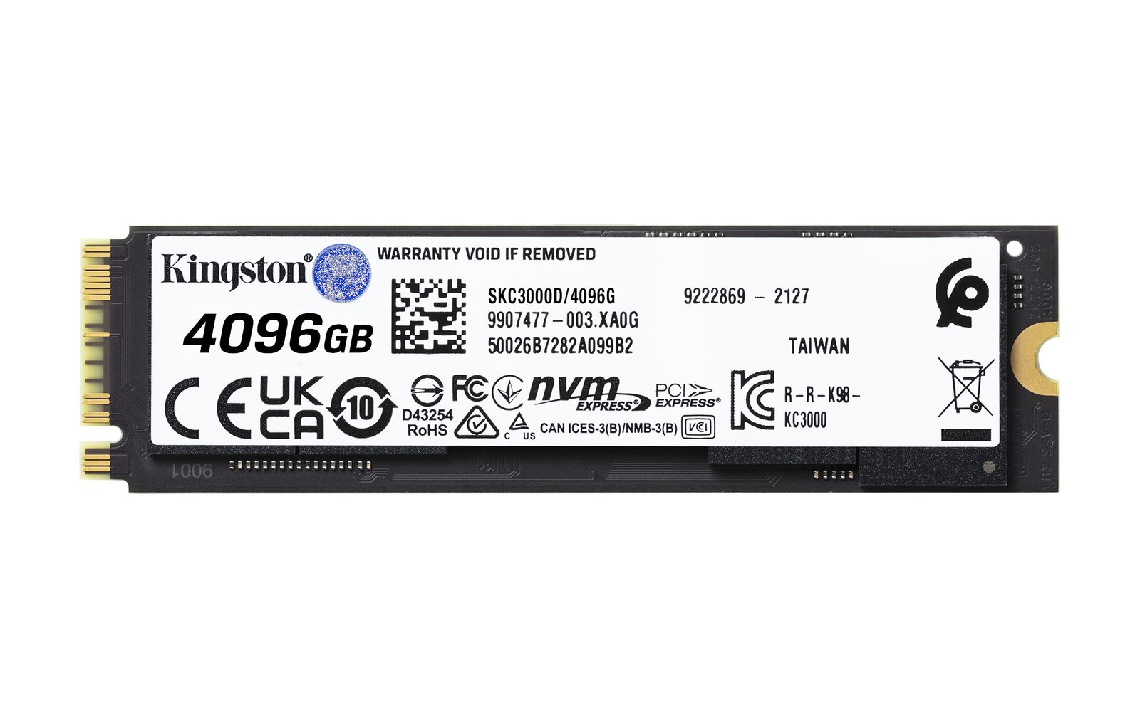 KINGSTON KC3000 4096Go PCIe 4.0 NVMe M.2 SSD – Image 2