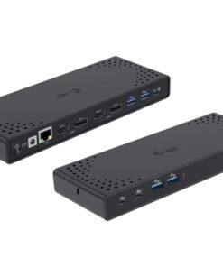 Alternative view of I-TEC USB 3.0/USB-C/Thunderbolt 3 Dualdock 1x5K 2x4K 60Hz 2xDP 2xHDMI 1xGLAN 4xUSB 3.2 2xUSB-C 3.2 Gen.2 1xAudio/Mic Jack PD 100W KL