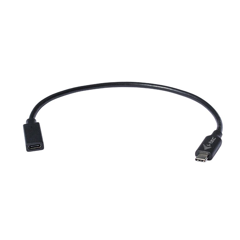 I-TEC USB C Extension Kabel 30cm up to 10Gbps Video transmission up to 4K / 60Hz Supports power supply up to 60 W