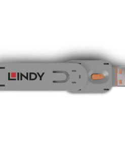 Alternative view of LINDY Clé pour bloqueur de port USB type A orange