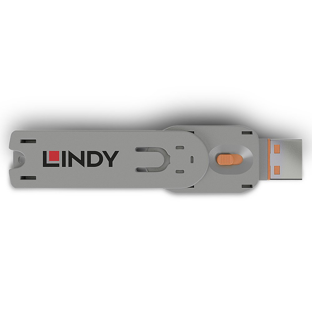 LINDY Clé pour bloqueur de port USB type A orange – Image 2