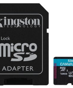 KINGSTON 256Go microSDXC Canvas Go Plus Gen4 200Mo/s A2 U3 V30 Card + Adapter