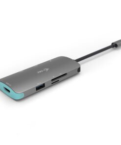I-TEC USB C Metal Nano Docking Station 1xHDMI 4K 1xSD Cardreader 1xmicroSDCardreader 3xUSB 3.0 Port 1xUSB-C PD sans alimentation