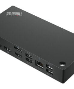Alternative view of LENOVO ThinkPad Universal USB-C Dock - Station d accueil - USB-C - HDMI 2 x DP - GigE - 90 Watt - ThinkRed