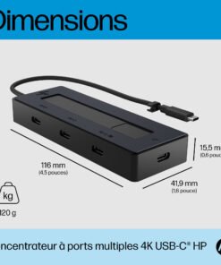 Alternative view of HP INC. HP 4K USB-C Multiport Hub (EU)