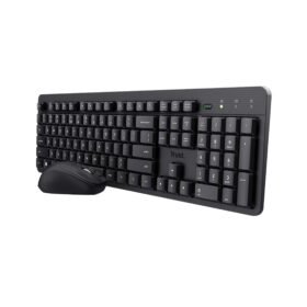 TRUST Pack clavier & souris sans fil ODY II silencieux - noir (FR)