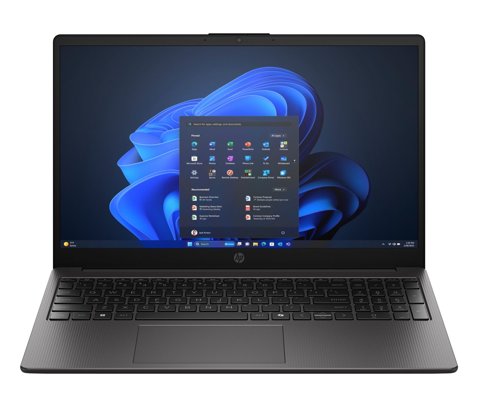 HP INC. HP 255R G10 AMD Ryzen 5 7535U 15.6p FHD 16Go DDR5 512Go SSD ax+BT 3C Batt UMA W11H PLS 1/1/0 ordinateur portable