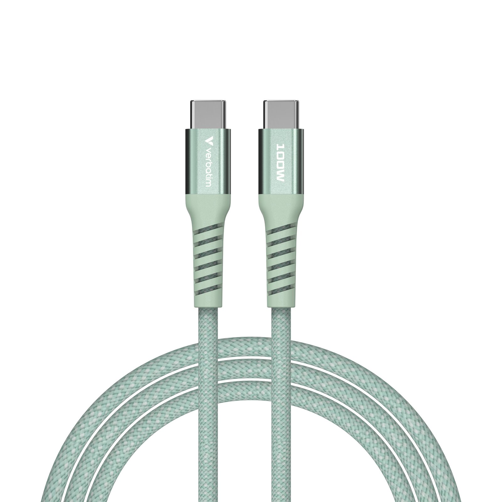 VERBATIM SYNC & CHARGE USB C TO USB C 100W MAGNETIC 120 CM - GREEN WCF (P) – Image 2