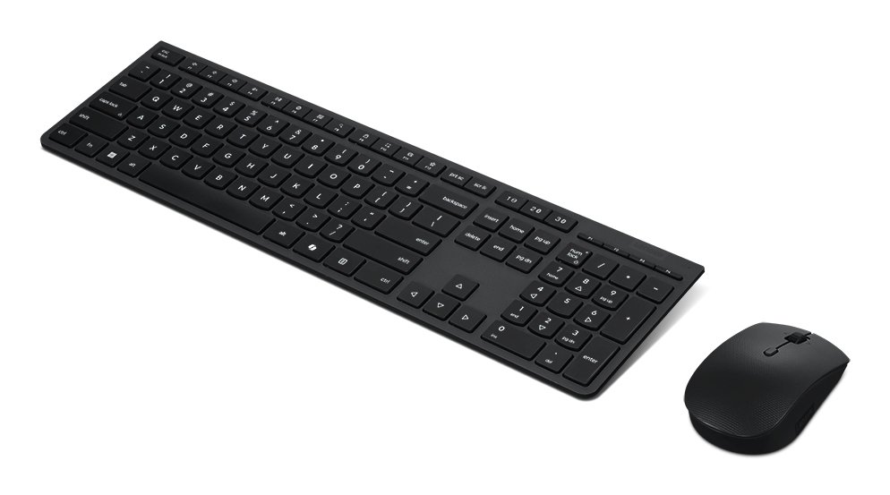 LENOVO Professional Wireless Rechargeable Keyboard and Mouse Combo AI - French – Image 3
